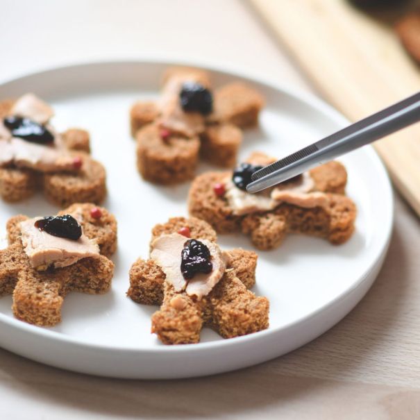 Foie gras accompagné de chutney normand