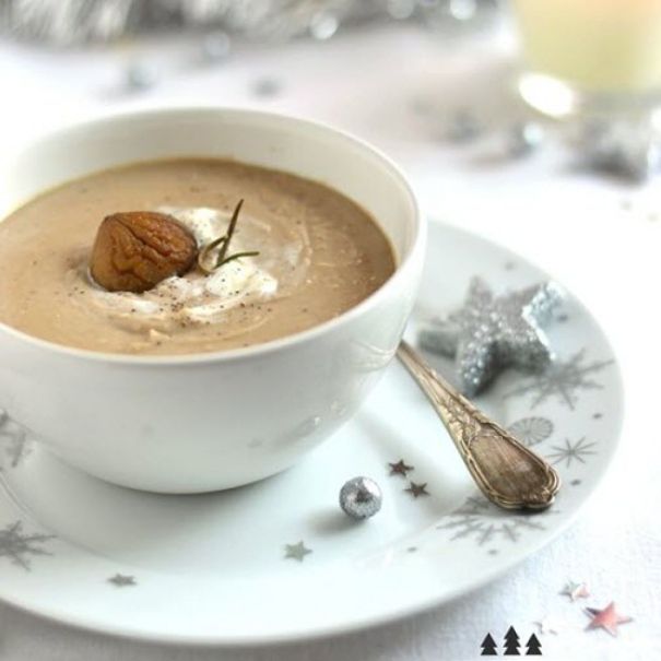 Recette de velouté à la châtaigne © La Gourmandise selon Angie