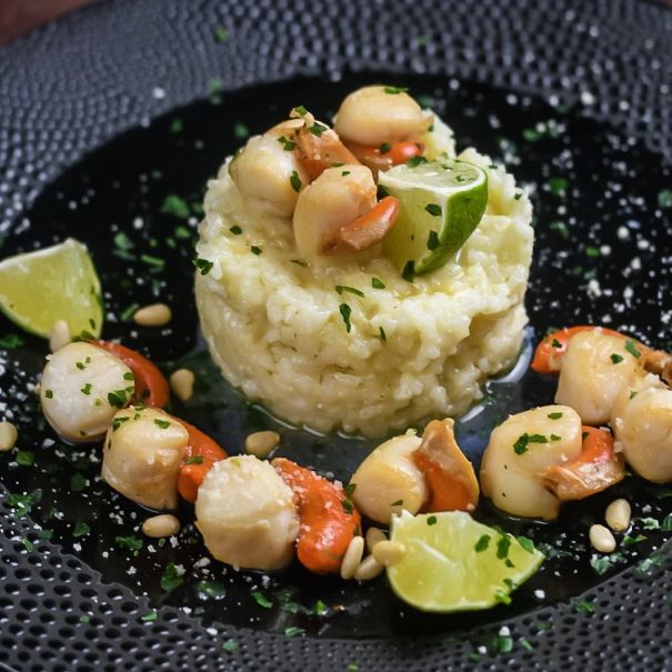 Recette de risotto aux Saint-Jacques © Livionna