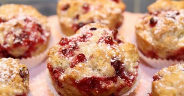 Muffins aux airelles © parmesanetpaprika.com