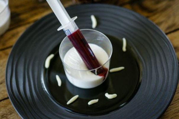 Panna cotas d'Halloween