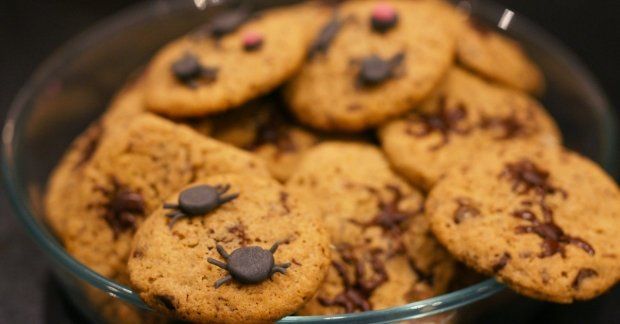 Cookies araignées infestés