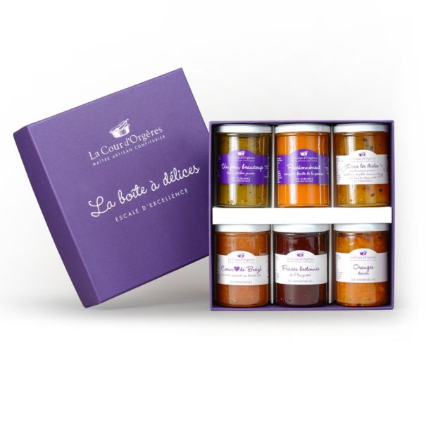 Coffret cadeau confitures, Noël étoilé