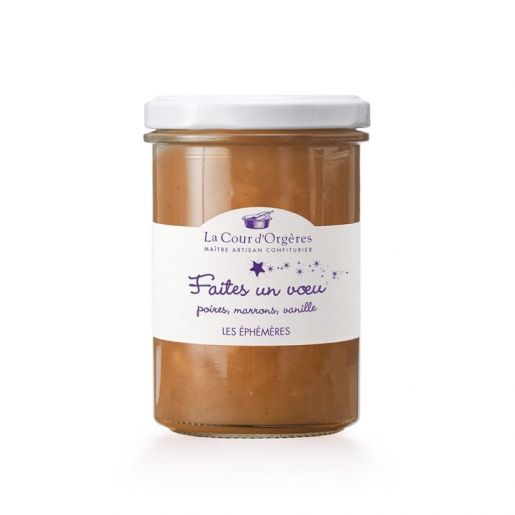 Faites un vœu, notre confiture aux poires, marrons, vanille