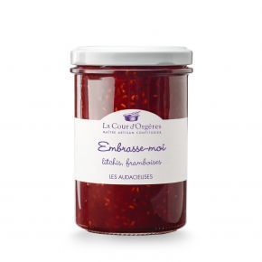 Confiture de litchi et framboises