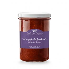 Confiture 100% fruits Rhubarbe et Fraises