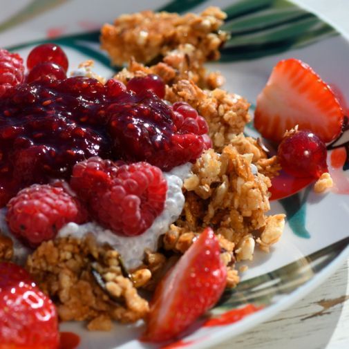 granola bowl fruits rouges granola bowl fruits rouges