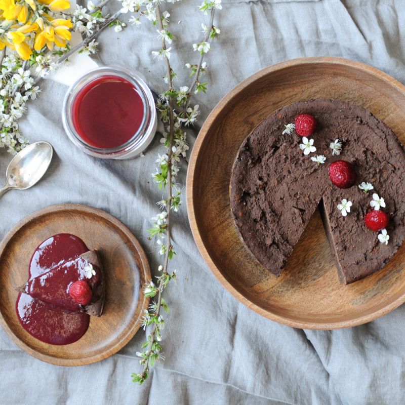 Fondant au chocolat à la farine de patate douce