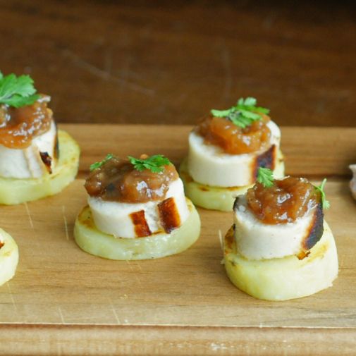 bouchees boudin blanc chutney bouchees boudin blanc chutney