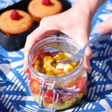 Verrine de rouget au lait de coco et mangue explosive - Recette