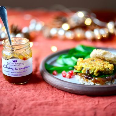 burger végétarien au chutney