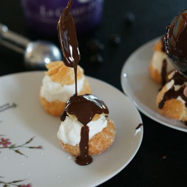 profiteroles-glace-coco-chocolat