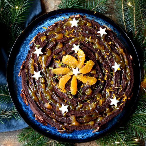 Gateau Tourbillon Poire Chocolat Clementine Gateaux 6 8 La Cour D Orgeres