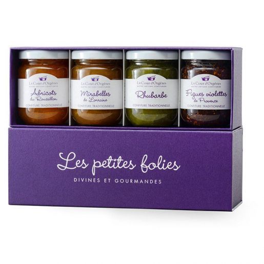 Coffret cadeau Confiture de fruits du verger (440g)