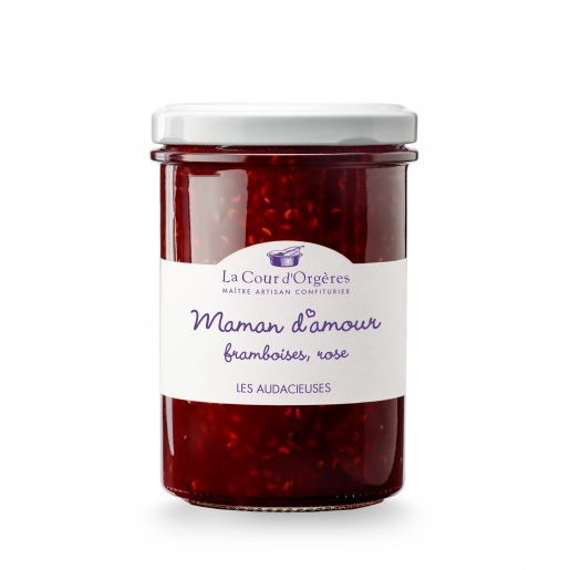 Maman d’amour confiture de framboises et rose