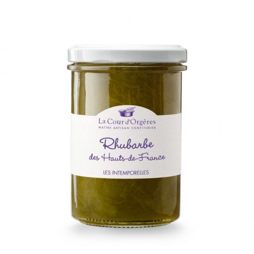 6 pots de confiture artisanale de Rhubarbe