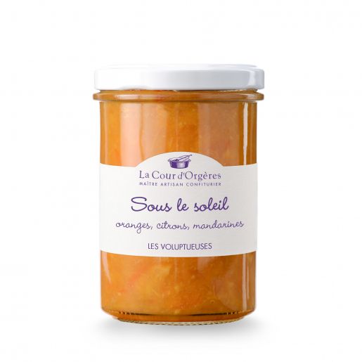 Confiture Sous le soleil aux agrumes oranges, citrons et mandarines