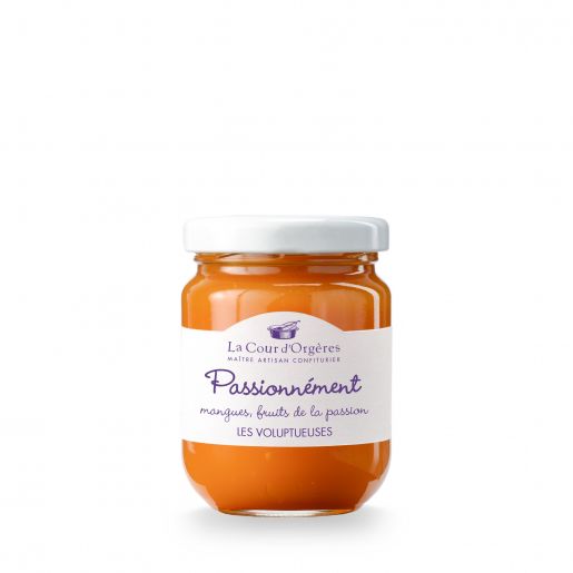 12 pots de préparation de fruits au fructose de mangues et fruits de la passion