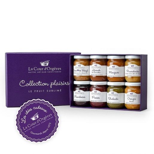 Le coffret Saveurs 8 pots de confitures La Cour d'Orgères