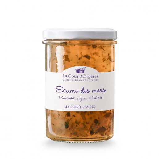 Confit de muscadet, algues et échalotes