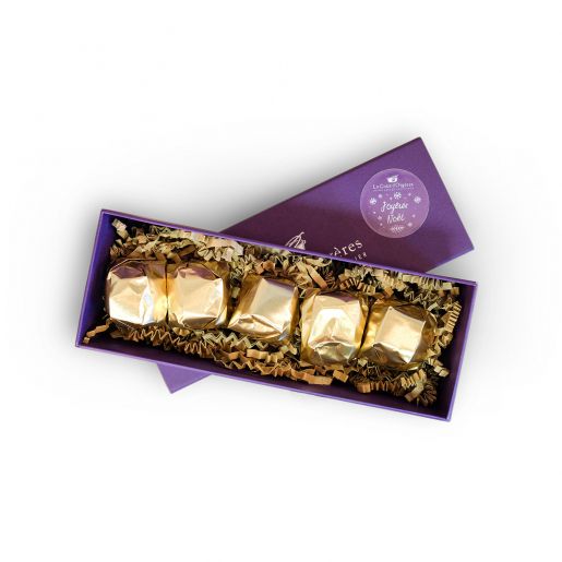 Coffret de cinq marrons glacés