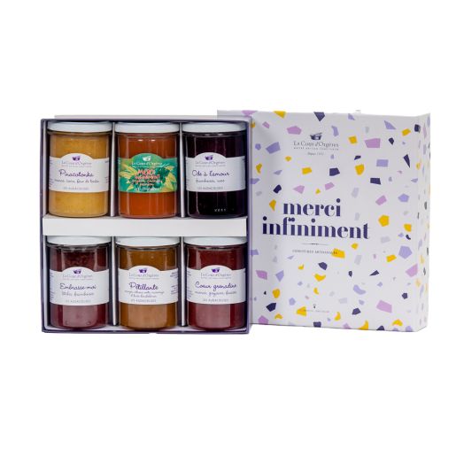 Coffret de 6 confitures Merci Infiniment