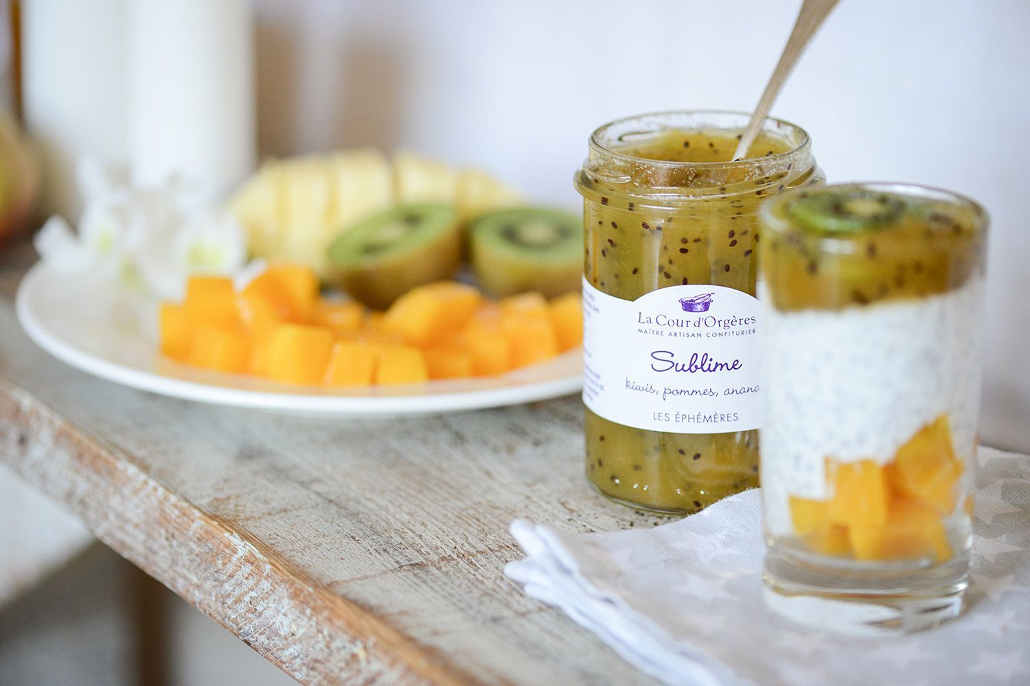 confiture kiwi pomme ananas 