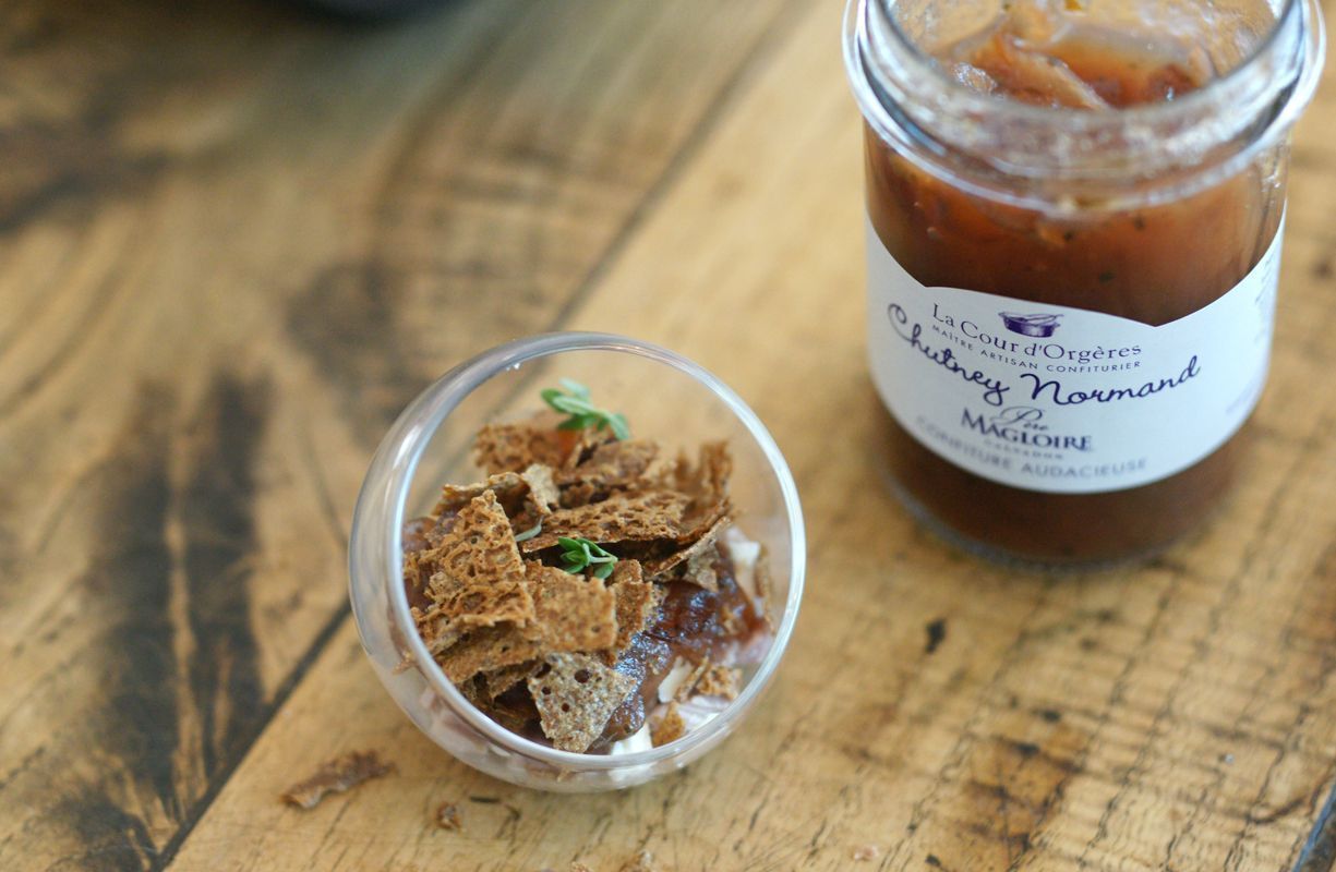 verrine-chutney-andouille-chevre-chip-ble-noir
