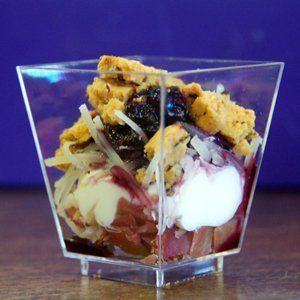 Verrine basque confiture de cerise noire